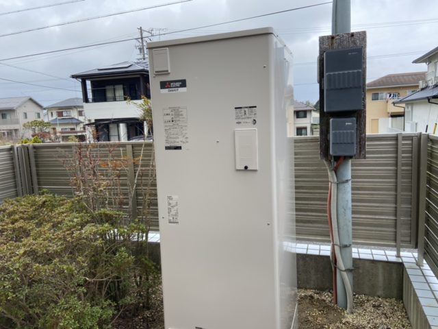 名古屋市千種区電気温水器取替工事（三菱SRG-366G）